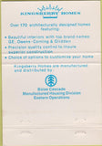 Matchbook Cover - Kingsberry Homes Wentworth Hovey Mount Plesant MI 40 Strike