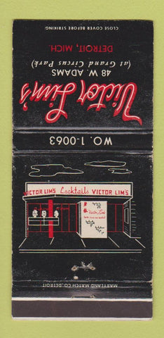 Matchbook Cover - Victor Linn's Detroit MI WEAR 30 Strike