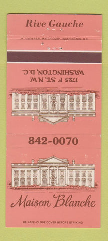 Matchbook Cover - Maison Blanche Washington DC 30 Strike