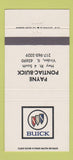 Matchbook Cover - Payne Pontiac Buick Virden IL 30 Strike