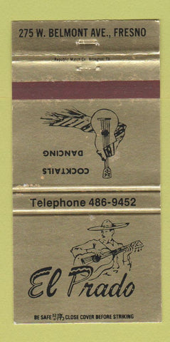 Matchbook Cover - El Prado Fresno CA WEAR 30 Strike