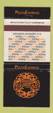 Matchbook Cover - Pizza Express UK London Bloomsbury 30 Strike