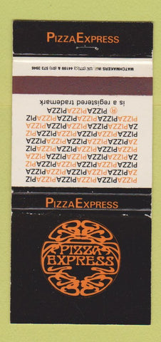 Matchbook Cover - Pizza Express UK London Bloomsbury 30 Strike
