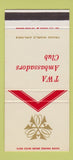 Matchbook Cover - Ambassadors Club TWA Airlines 30 Strike