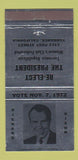 Matchbook Cover - Richard Nixon for President Torrance CA 1972 SILVER 30 Strike