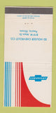 Matchbook Cover - Ed Houser Chevrolet Peoria IL 30 Strike