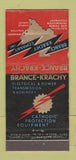 Matchbook Cover Brace Krachy Electrical Houston TX WORN BACK 21 Strike Feature