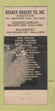 Matchbook Cover Brace Krachy Electrical Houston TX WORN BACK 21 Strike Feature