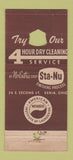 Matchbook Cover - Kaiser Laundry Cleaners Xenia OH 21 Strike Feature