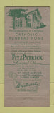 Matchbook Cover - Fitzpatrick Funeral Home Philadelphia PA Catholic 30 Strike