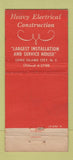 Matchbook Cover - Broadway Maintenance Long Island City NY WORN 30 Stick