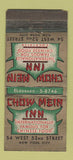 Matchbook Cover - Chow Mein Inn New York City WORN 21 Strike Feature