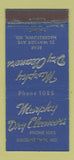 Matchbook Cover - Murphy Dry Cleaners Hagerstown MD WEAR 21 Strike Feature