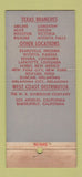 Matchbook Cover - Guilberson Corp Oil Field Dallas TX 21 Strike Feature