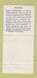 Matchbook Cover - Saskatchewan Tourism Regina SK Waskesiu 30 Strike
