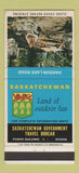 Matchbook Cover - Saskatchewan Tourism Regina SK Hanson Lake Road 30 Strike