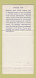 Matchbook Cover - Saskatchewan Tourism Regina SK Moose Jaw 30 Strike