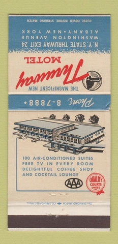 Matchbook Cover - Thruway Motel Albany NY 30 Strike