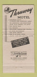 Matchbook Cover - Thruway Motel Albany NY 30 Strike