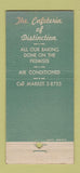 Matchbook Cover - The Saxony Cafeteria Newark NJ WEAR 30 Stick