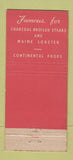 Matchbook Cover - Gotham Restaurant Chicago IL WEAR 21 Strike Feature