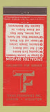 Matchbook Cover - Texas Foundries Lufkin TX 21 Strike Feature