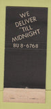 Matchbook Cover - Schneider's Liquor Store New York City WEAR 21 Strike Feature