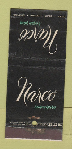 Matchbook Cover - Narco Rayon Yarn 30 Stick