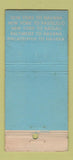 Matchbook Cover - Norgulf Shipping Lines New York City WORN 21 Strike Feature