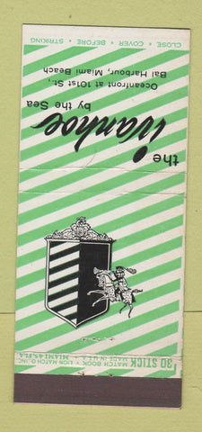 Matchbook Cover - Ivanhoe by the Sea Bal Harbour Miami Beach FL 30 Stick