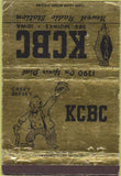 Matchbook Cover - KCBC Des Moines IA Radio Casey Beesey WEAR 40 Strike