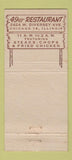 Matchbook Cover - 49er Restaurant Chicago IL 21 Strike Feature