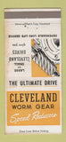 Matchbook Cover - Cleveland Worm Gear OH WEAR 30 Strike