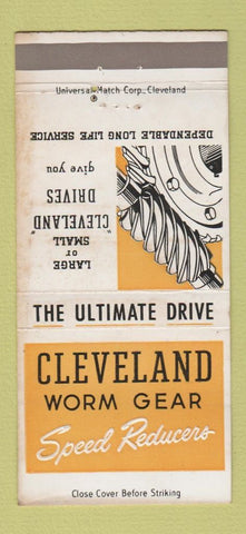 Matchbook Cover - Cleveland Worm Gear OH WEAR 30 Strike