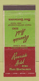 Matchbook Cover - Riverside Hotel Reno NV casino 30 Stick