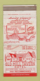 Matchbook Cover - Old Mill Tavern Hotel Waterford MI WEAR 30 Strike