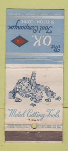 Matchbook Cover - OK Tool Company Shelton KY WEAR 30 Stick