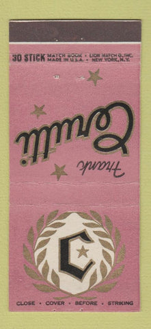 Matchbook Cover - Frank Cerutti New York City 30 Stick