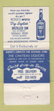 Matchbook Cover - The Chateau Denver Colorado Ross's Gin WEAR 30 Strike