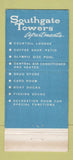 Matchbook Cover - Southgate Towers Apartments Miami Beach FL 30 Strike