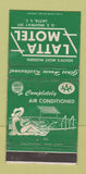 Matchbook Cover - Latta Motel SC WEAR 30 Strike