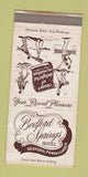 Matchbook Cover - Bedford Springs Hotel Bedford PA WEAR 30 Strike