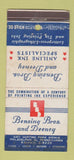 Matchbook Cover - Bensing Bros & Deeney Ink Philadelphia PA WEAR 30 Stick