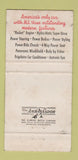 Matchbook Cover - Oldsmobile Rocket Dooley Bros Somerville NJ 30 Strike