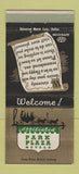 Matchbook Cover - Park Plaza Hotel Flagstaff AZ WEAR 30 Strike