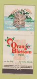 Matchbook Cover - Orange Blossom Hotel Sarasota FL 21 Strike Feature