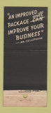 Matchbook Cover - Sylvania Cellophane Philadelphia PA 21 Strike Feature