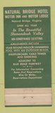 Matchbook Cover - Rockbridge Center Natural Bridge VA WEAR 30 Strike