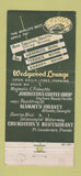 Matchbook Cover - Wedgwood Inn St Petersburg FL 21 Strike Feature