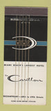 Matchbook Cover - Carillon Miami Beach FL 30 Stick